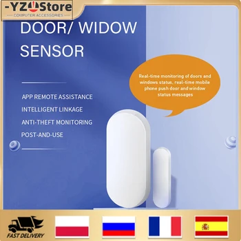 MOES Tuya ZigBee Smart Window Door Gate Sensor Детектор Умный Дом Охранная Сигнализация Smart Life Tuya App Дистанционное Управление