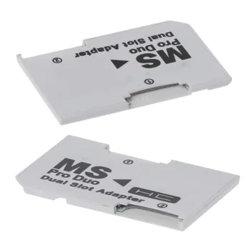 Устройство чтения карт памяти Memory Stick Pro Duo Адаптер для карт Micro-SD TF к MS Pro с двумя слотами для Sony PSP Геймпад для PSP карты Изображение 2