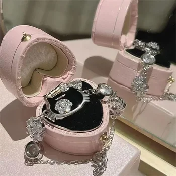 Модный браслет HelloKittys, сверкающие женские легкие Роскошные Высококачественные браслеты с бриллиантами, Y2k, сладкие ювелирные аксессуары в подарок