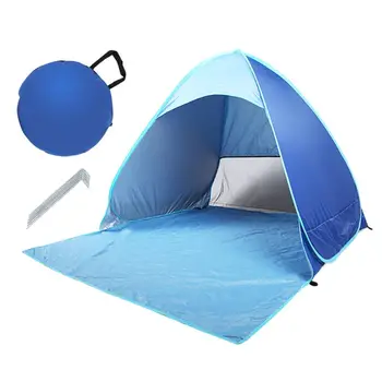 Пляжная Палатка 25UC, Пляжная Палатка с Защитой от солнца Anti UV SPF 50+ для 2-4 человек