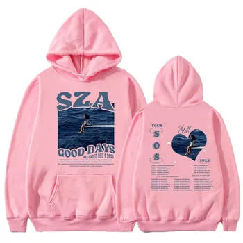 Толстовка SZA SOS Good Days с хлопковым концертным туром, толстовка с модным принтом больших размеров в стиле хип-хоп, мужская и женская уличная одежда, зима