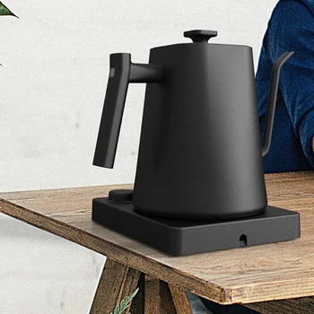 Умный терморегулятор для приготовления кофе Домашняя Постоянная температура Чайник с тонким горлышком Чайник для горячей воды с гусиной шеей Изображение 2