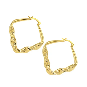 Золотые серьги-кольца, женские модные геометрические серьги, преувеличенные модные украшения для ушей, праздничный тренд, подарок на День Святого Валентина