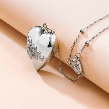 Модное посеребренное ожерелье Ldr в виде сердца, высококачественные Роскошные ювелирные изделия серии Lana Del Rey, женская подвеска-цепочка