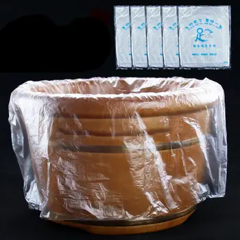Одноразовые сумки для ванны, 90 шт. / компл., вкладыш для ванны, спа-бочка, Пластиковая пленка для педикюра, Спа-уход за кожей, здравоохранение