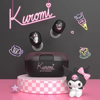Sanrio Cinnamoroll Pochacco Kuromi аниме милые наушники kawaii для девочек беспроводная сверхдлинная батарея Bluetooth-гарнитура оптом