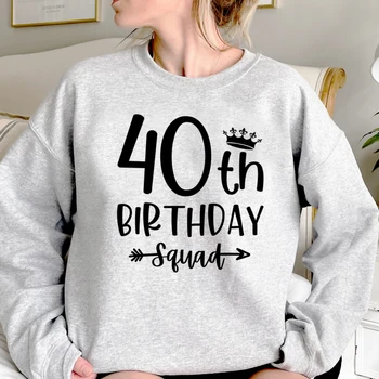 40 Ans 40th Years birthday толстовки женские y2k эстетический пот y2k 90s 2023 толстовки женский готический пуловер Изображение 2