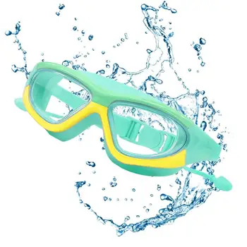 Плавательные очки для детей, затычки для ушей, Защитные очки для плавания для малышей, плавательные очки с защитой от запотевания, водонепроницаемые, защищающие от ультрафиолета, для