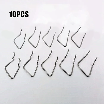 Аксессуары 10PSC Подвесной крючок для инструментов Крючок для вешалки из нержавеющей стали для магазина на стене супермаркета