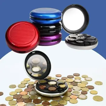 Алюминиевый набор диспенсеров для монет, держатель для монет, кошелек для хранения мелочи, Органайзер для коллекции долларовых кошельков, контейнер для дисплея