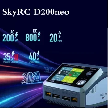 SkyRC D200neo Зарядное Устройство SK-100196 800 Вт Lipo Баланс Батареи Зарядное Устройство BD350 Разрядник AC /DC Многофункциональное Умное Зарядное устройство Изображение 2