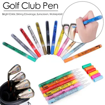 Ручка для изменения цвета клюшки для гольфа, акриловая чернильная ручка с сильным солнцезащитным покрытием, водонепроницаемые аксессуары для гольфа Power