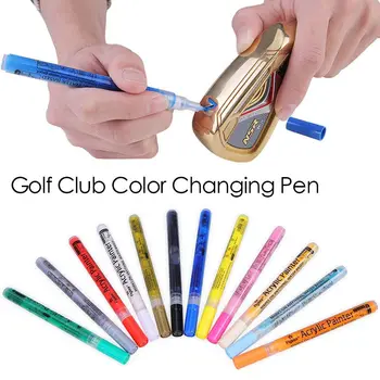 Ручка для изменения цвета клюшки для гольфа, акриловая чернильная ручка с сильным солнцезащитным покрытием, водонепроницаемые аксессуары для гольфа Power Изображение 2
