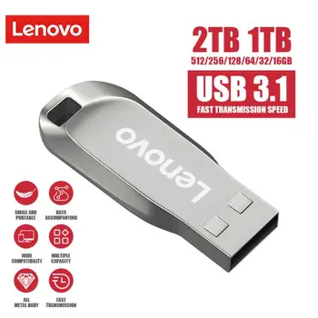 Lenovo 3.1 USB Флэш-накопители 256/512 ГБ Внешняя Карта Памяти Металлическая OTG Type C Флэш-диск ПК Ноутбук Высокоскоростной U-диск объемом 1/2 ТБ