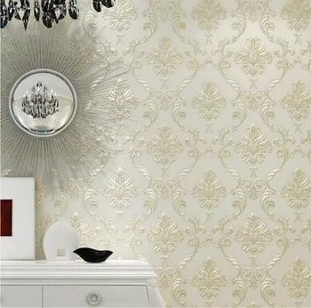 Современный простой домашний декор в Европейском стиле, Рулон Дамасских обоев для стены, Спальня, Гостиная, Высококачественные 3D нетканые обои