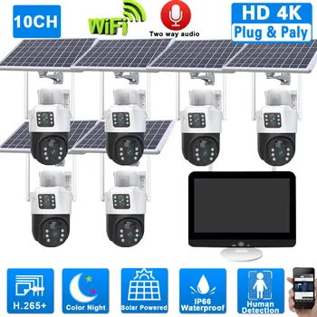 Система видеонаблюдения 4K Solar CCTV 10CH 12.5 
