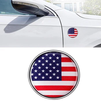 Автомобильные наклейки с флагом Америки Персонализированные наклейки декоративные наклейки для Mercedes Benz BMW Audi Toyota Honda VW