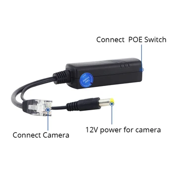 Высококачественный разветвитель POE, инжектор IP-камеры для системы безопасности, бесплатная доставка Изображение 2