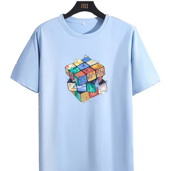 Элегантная повседневная винтажная свободная футболка оверсайз для мужчин с индивидуальным логотипом бренда, сжатая и дышащая мужская футболка