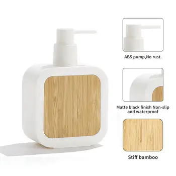 Герметичный дозатор мыла на столешнице, герметичный бамбуковый дозатор мыла, современный многоразовый, многофункциональный для рук