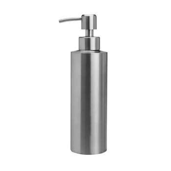 250/350/550 мл, бутылка с дозатором мыла, Матовое серебро, бутылка для кухонного пресса, насос из нержавеющей стали, бутылка для хранения в ванной Изображение 2