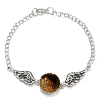 браслет-пуговица для сублимации женские браслеты с крыльями Ангела для женщин с горячей трансферной печатью ювелирные изделия индивидуальные подарки diy 008