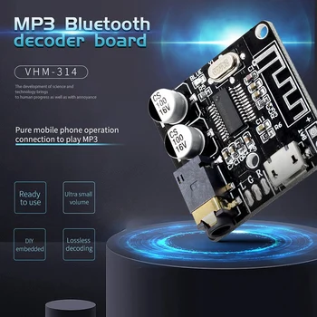 VHM-314 Bluetooth Плата Аудиоприемника Bluetooth 5.0 Mp3 Плата Декодера Без Потерь Беспроводной Стерео Музыкальный Модуль 20шт Изображение 2