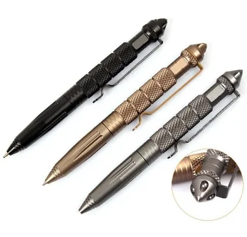 Многофункциональная Тактическая Ручка Высококачественная Алюминиевая Противоскользящая Портативная Ручка Для Самообороны Стальной Стеклянный Выключатель Инструмент Выживания