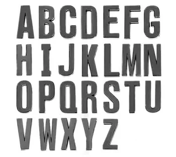 1шт 18 мм Черные Скользящие Буквы DIY Slide letter Буква английского алфавита Подходит для 18 ММ Ошейника Для Домашних Животных Браслет Имя Браслет