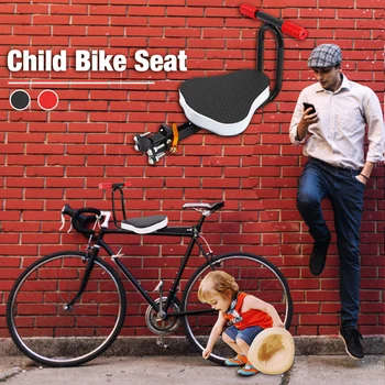 Переднее детское велосипедное сиденье|Переднее крепление, прочное детское велосипедное сиденье из алюминиевого сплава|складной переносной
