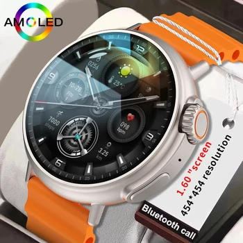 Новые смарт-часы с NFC Для мужчин, 1,52-дюймовый Браслет с Amoled экраном 454 * 454, Водонепроницаемые Спортивные Часы, Bluetooth-вызов, Умные Часы Для женщин