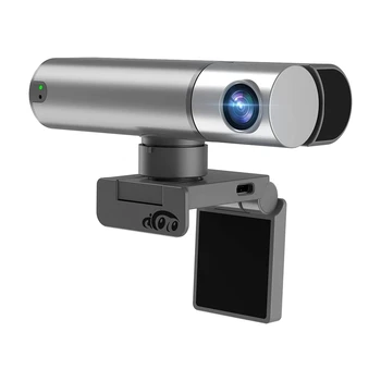 Веб-камера 2K С Интеллектуальным Датчиком AI Автоматическое Отслеживание Управление Жестами Масштабирование Компьютерная Камера Подходит Для Игровой Конференции Youtube
