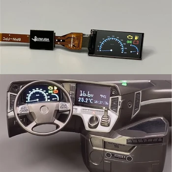 Модель Автомобиля LED Имитация Внутреннего Экрана ЖК-Приборной Панели для 1/10 1/14 Tamiya RC Грузовик-Самосвал SCANIA 770S Volvo F16 BENZ MAN TRX4