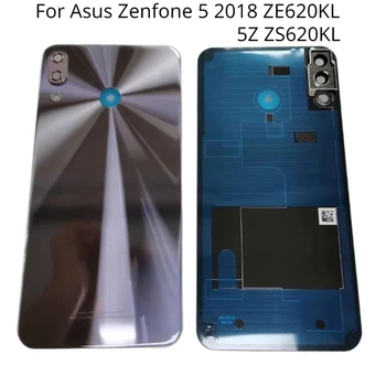 Для Asus Zenfone 5 2018 ZE620KL 5Z ZS620KL Задняя Крышка Батарейного Отсека Ремонтная Панель Корпуса Стекло Со Стеклом Камеры