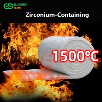 Одеяло из керамического волокна, содержащее цирконий при температуре 1500 ℃, выдерживает высокую температуру Теплоизоляционный хлопок Изображение 2