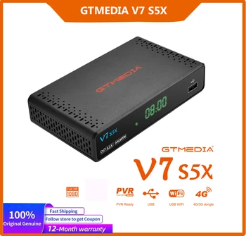 GTMEDIA V7S5X Спутниковый ТВ-ресивер DVB-S2X/S2/S Full HD 1080P H.265 Телеприставка с Цифровым Рецептором USB Wifi горячая продажа в Испании Изображение 2