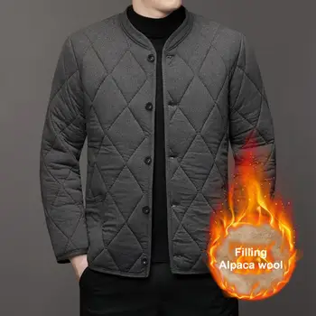 Брендовая Зимняя куртка для мужчин 2023, осенние однотонные стеганые и толстые пальто для мужчин, большие размеры 8xl, воротник-стойка, теплая мужская одежда