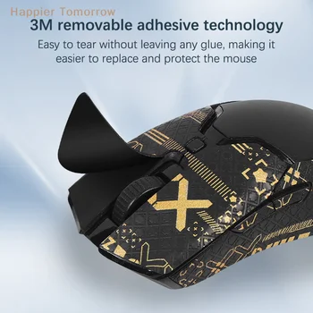 Клейкая лента для захвата мыши, наклейка ручной работы, полностью обернутая, нескользящая, впитывающая пот для Razer Viper Mini Mouse, противоскользящая наклейка Изображение 2