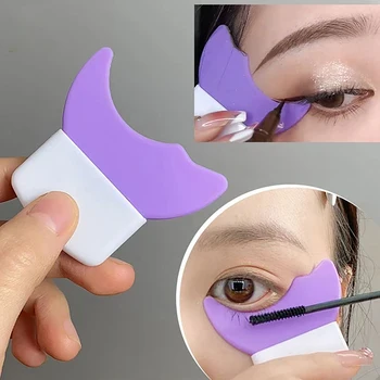 Шаблон для подводки глаз Аппликатор для туши Многофункциональная силиконовая кисточка для фиксации ресниц Средство для макияжа глаз для перегородки ресниц