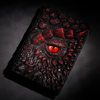 Блокнот формата А5, дневник с тиснением в виде 3d дракона, Винтажные глаза, персонализированные книги для рук из смолы, студенческие канцелярские принадлежности, Канцелярские принадлежности Изображение 2
