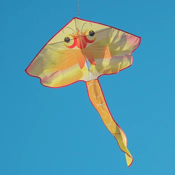 Воздушный змей Yongjian Yellow Dragonfly, легкий в управлении, маленький воздушный змей, подходящий для начинающих или детей, с 50-метровой нитью для воздушного змея