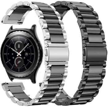 Ремешок из нержавеющей стали для Samsung Gear S2 Classic/Gear Sport Smart Watch Ремешки Металлические 20 мм Сменные ремешки Аксессуары Correa