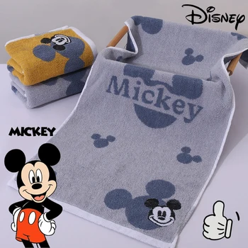 Полотенце Disney с Микки Маусом, хлопковое полотенце для лица и волос, мочалка из мультфильма Аниме, мягкие впитывающие чистые детские полотенца для ванной комнаты, дома, отеля
