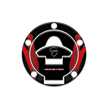 Модификация аксессуаров для мотоциклов Наклейка на крышку топливного бака 3D Наклейки на баки с защитой от царапин для Ducati 939 821 797 1200 S Изображение 2