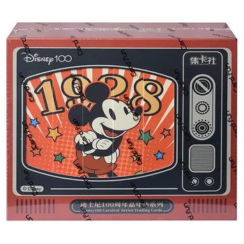 Открытка Fun The New Disney 100 Years OF Wonder Carnival Авторизованная Коллекционная карточка Аниме Blind Box Периферийного устройства Mickey Animated Collection Изображение 2