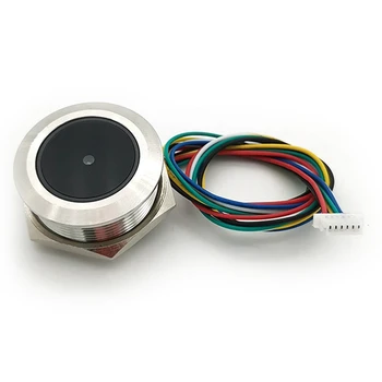 2X Металлическое светодиодное кольцо управления GM861 с индикаторной лампой Интерфейс UART 1D / 2D штрих-код, QR-код, модуль считывания штрих-кода Изображение 2