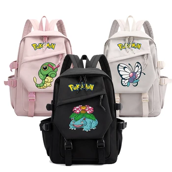 Водонепроницаемый рюкзак Pokemon, школьный рюкзак Pikachu Gengar, рюкзак для студентов, Женский рюкзак Mochilas, ноутбук, книга Snorlax, женские девочки
