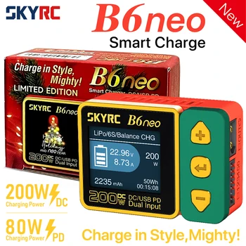 SkyRC B6neo Global Limited Специальная Версия Смарт-Зарядного устройства постоянного тока мощностью 200 Вт PD 80 Вт Зарядное Устройство для балансировки батареи SK-100198 B6 neo