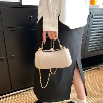 Высококачественная женская переносная сумка для ужина с блестками, роскошный дизайн, модные сумки через плечо с цепочкой, сумка для телефона с иностранным вкусом.