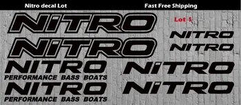 Для 1 комплекта Наклеек Nitro Boats Decal Lot Set Bass Boat Коробка Для Снастей Для Плавания Daiwa Car Styling